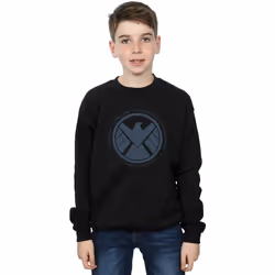 Marvel - Sweat AGENTS OF SHIELD LOGISTICS DIVISION - Garçon (Noir)