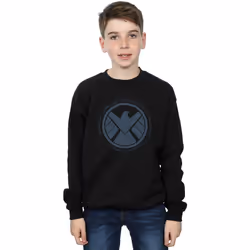 Marvel - Sweat AGENTS OF SHIELD LOGISTICS DIVISION - Garçon (Noir)