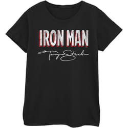 Marvel - T-shirt AKA TONY STARK - Femme (Noir)