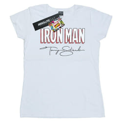 Marvel - T-shirt AKA TONY STARK - Femme (Blanc)