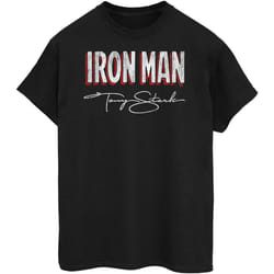 Marvel - T-shirt AKA TONY STARK - Femme (Noir)
