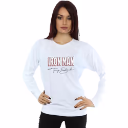 Marvel - Sweat AKA TONY STARK - Femme (Blanc)