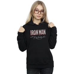 Marvel - Sweat à capuche AKA TONY STARK - Femme (Noir)