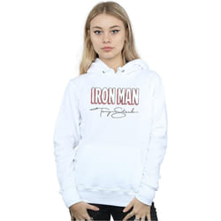 Marvel - Sweat à capuche AKA TONY STARK - Femme (Blanc)