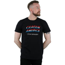 Marvel - T-shirt AKA STEVE ROGERS - Homme (Noir)