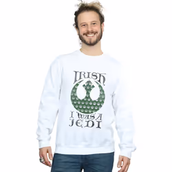 Star Wars - Sweat IRISH WAS A JEDI - Homme (Blanc)