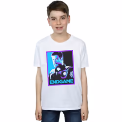 Marvel - T-shirt AVENGERS ENDGAME - Garçon (Blanc)