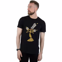 Disney - T-shirt BEAUTY AND THE BEAST - Homme (Noir)