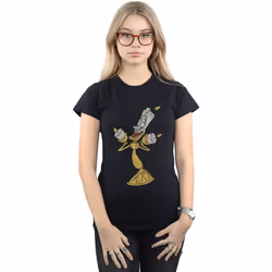 Disney - T-shirt BEAUTY AND THE BEAST - Femme (Noir)