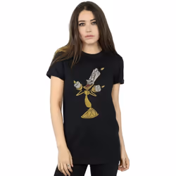 Disney - T-shirt BEAUTY AND THE BEAST - Femme (Noir)