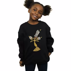 Disney - Sweat BEAUTY AND THE BEAST - Fille (Noir)