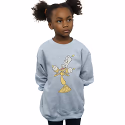 Disney - Sweat BEAUTY AND THE BEAST - Fille (Gris chiné)