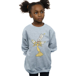 Disney - Sweat BEAUTY AND THE BEAST - Fille (Gris chiné)