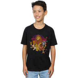 Disney - T-shirt THE LION KING PRIDE FAMILY - Garçon (Noir)