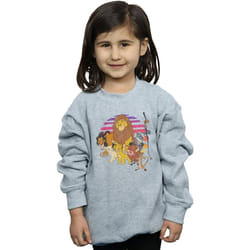 Disney - Sweat THE LION KING PRIDE FAMILY - Fille (Gris chiné)