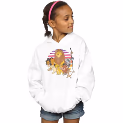 Disney - Sweat à capuche THE LION KING PRIDE FAMILY - Fille (Blanc)