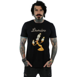 Disney - T-shirt BEAUTY AND THE BEAST BE OUR GUEST - Homme (Noir)