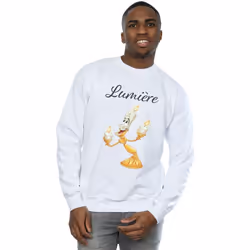 Disney - Sweat BEAUTY AND THE BEAST BE OUR GUEST - Homme (Blanc)