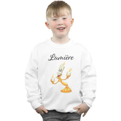 Disney - Sweat BEAUTY AND THE BEAST BE OUR GUEST - Garçon (Blanc)