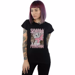 Disney - T-shirt ARISTOCATS SIMPLY PURRFECT - Femme (Noir)