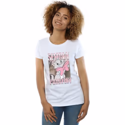 Disney - T-shirt ARISTOCATS SIMPLY PURRFECT - Femme (Blanc)