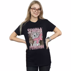 Disney - T-shirt ARISTOCATS SIMPLY PURRFECT - Femme (Noir)
