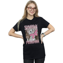 Disney - T-shirt ARISTOCATS SIMPLY PURRFECT - Femme (Noir)