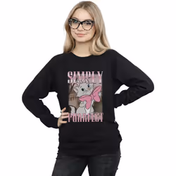 Disney - Sweat ARISTOCATS SIMPLY PURRFECT - Femme (Noir)