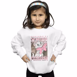 Disney - Sweat ARISTOCATS SIMPLY PURRFECT - Fille (Blanc)