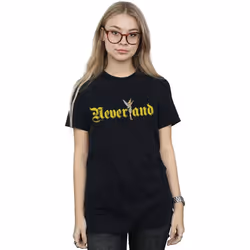Disney - T-shirt NEVERLAND - Femme (Noir)