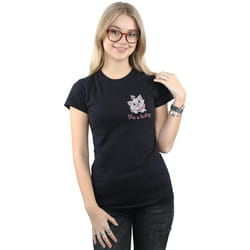 Disney - T-shirt ARISTOCATS I'M A LADY - Femme (Noir)