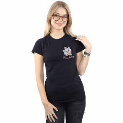 Disney - T-shirt ARISTOCATS I'M A LADY - Femme (Noir)