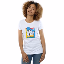 Disney - T-shirt PANICKED - Femme (Blanc)