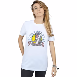 Disney - T-shirt THE LION KING GOOD VIBES ONLY - Femme (Blanc)