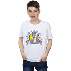 Disney - T-shirt THE LION KING GOOD VIBES ONLY - Garçon (Blanc)