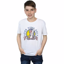 Disney - T-shirt THE LION KING GOOD VIBES ONLY - Garçon (Blanc)