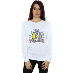 Disney - Sweat THE LION KING GOOD VIBES ONLY - Femme (Blanc)
