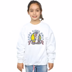 Disney - Sweat THE LION KING GOOD VIBES ONLY - Fille (Blanc)