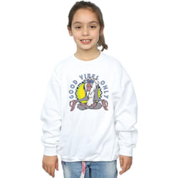 Disney - Sweat THE LION KING GOOD VIBES ONLY - Fille (Blanc)