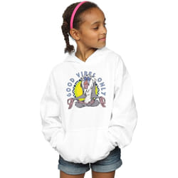 Disney - Sweat à capuche THE LION KING GOOD VIBES ONLY - Fille (Blanc)