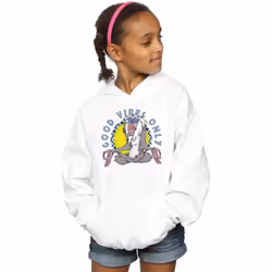 Disney - Sweat à capuche THE LION KING GOOD VIBES ONLY - Fille (Blanc)