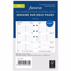 Recharge - FILOFAX - Mini Semaine sur deux pages - A5 - 2025 - Planification hebdomadaire