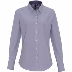 Premier - Blouse - Femme (Blanc / bleu marine)