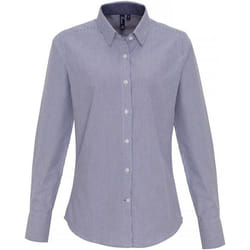 Premier - Blouse - Femme (Blanc / bleu marine)