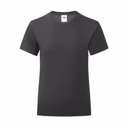 Fruit Of The Loom - T-shirt ICONIC - Fille (Noir)
