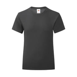 Fruit Of The Loom - T-shirt ICONIC - Fille (Noir)