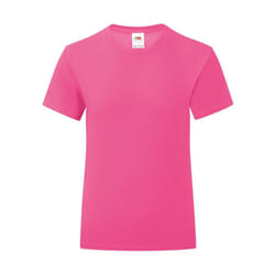 Fruit Of The Loom - T-shirt ICONIC - Fille (Rose)