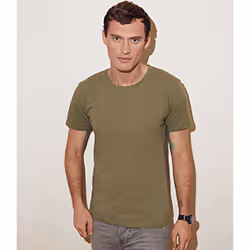 Fruit Of The Loom - T-shirt ICONIC - Hommes (Vert kaki)