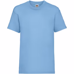Fruit Of The Loom - T-Shirt à manches courtes - Enfant (Lot de 2) (Bleu ciel) - 1/2 ans
