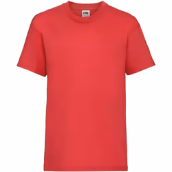 Fruit Of The Loom - T-Shirt à manches courtes - Enfant (Lot de 2) (Rouge)